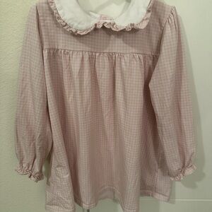 Charming Pink Checkered Kids Dress